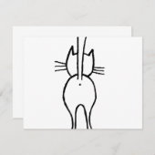 Katze Bedankkaart (Voorkant / Achterkant)