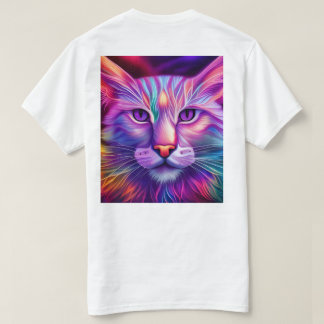 Katze in Neonfarben T-shirt