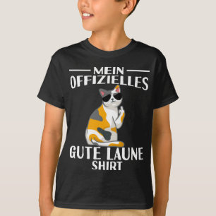 Katze Mittelfinger Mein Offizielles Gute Laune T-shirt