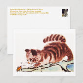 Katze Nr.32 * Katzen-Postkarten * Carte Cat-Art-Po (Devant / Derrière)