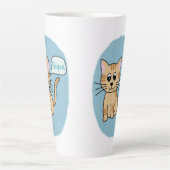 Katze sagt NOPE Latte Mok (Voorkant)