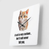 Katze, Spruch über der Charakter der Katzen Vierkante Klok (Hoek)