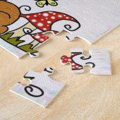 Katze unterm Baum Legpuzzel (Zijkant)