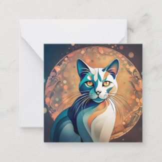 Katzenaugen schauen dich an notitiekaartje