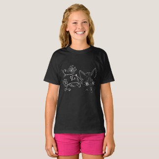 Katzentattoo weiß t-shirt