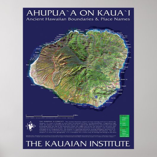 Kauai Ahupuaa Poster (Voorkant)