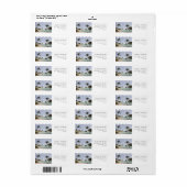 Kauai Beach Palm Tree Retouradres Labels (Full Sheet)