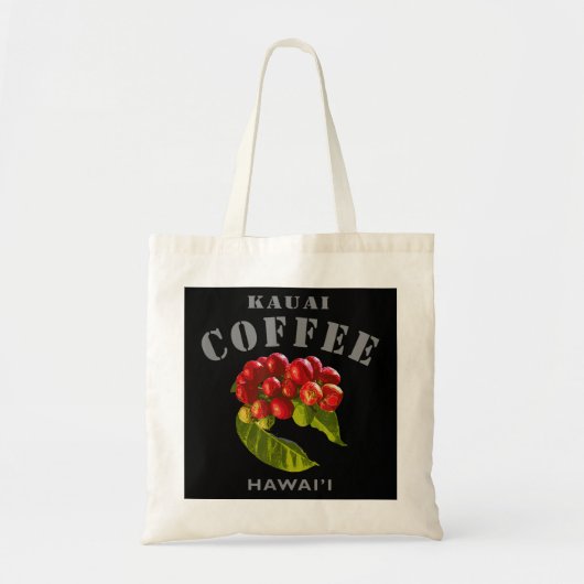 Kauai Coffee Hawaii beroemd eiland Modern Hawaiian Tote Bag (Voorkant)