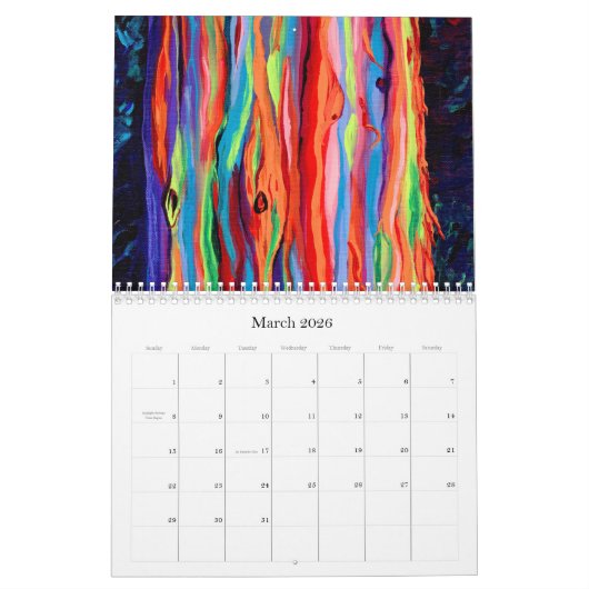 Kauai dans le calendrier en fleurs (Mar 2026)