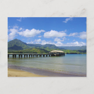 Kauai - De pier in Hanalei Briefkaart