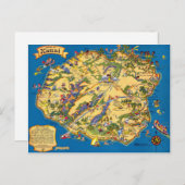 Kauai Funny Map Briefkaart (Voorkant / Achterkant)