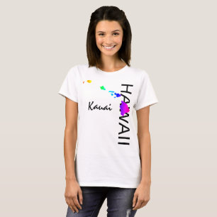 KAUAI - HAWAÏ EILANDEN NEON REGENBOOG T-SHIRT
