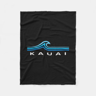Kauai Hawaï golven vintage heren dames meisjes jon Fleece Deken