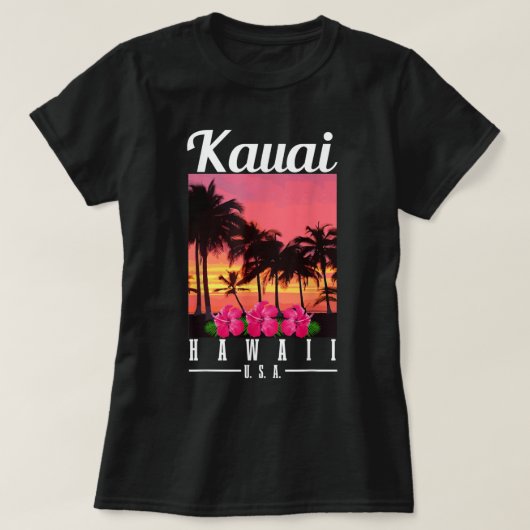 Kauai, Hawaii Beach Design Tribal Turtle Gift  T-shirt (Design voorkant)