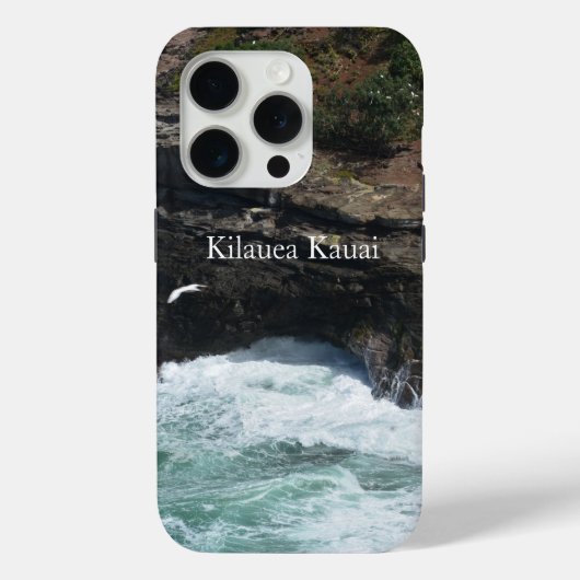Kauai Hawaii Cliffs bij Kilauea Ocean Case-Mate iPhone Case (Achterkant)