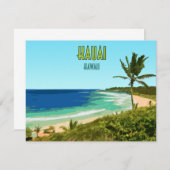 Kauai Hawaii Coast Beach  Flat Kaart (Voorkant / Achterkant)