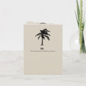 Kauai Hawaii Cream and Black Wedding Passport (Achterkant)