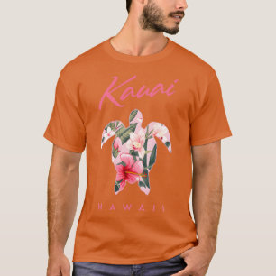 Kauai Hawaii Hibiscus Flower Zee Turtle TShirt 3