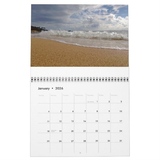 Kauai Hawaii Kalender (Jan 2026)