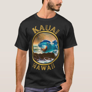 Kauai Hawaii Kip Kuiken Surfwave koffie Desi T-shirt