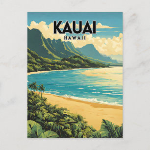 Kauai Hawaii nostalgische reizen Briefkaart