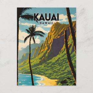 Kauai Hawaii Nostalgische Retro Reizen Briefkaart