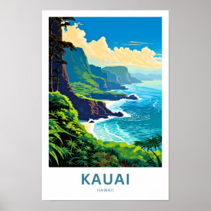 Kauai Hawaii Reisprint Poster