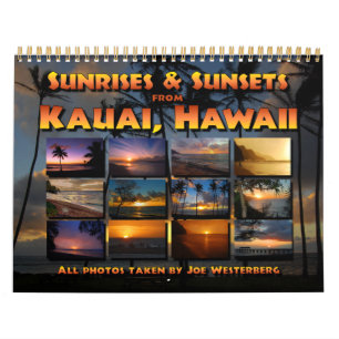 Kauai, Hawaii Sunset Sunrise Calendar Kalender