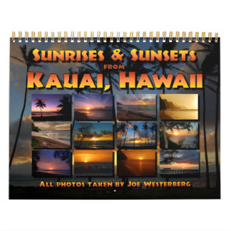 Kauai, Hawaii Sunset Sunrise Calendrier