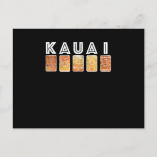 Kauai Hawaii Tiki Mmaskers Briefkaart