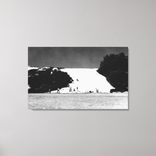 Kauai, Hawaii - Uitzicht van Barking Sands Canvas Afdruk (Voorkant)