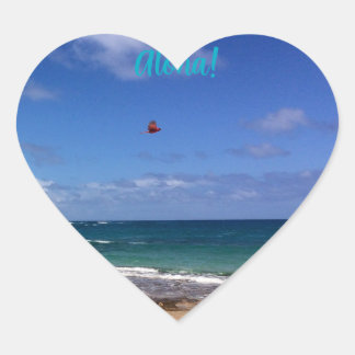 Kauai heart Aloha sticker