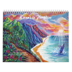 Kauai is Paradijs Hawaii Kunstkalender Kalender