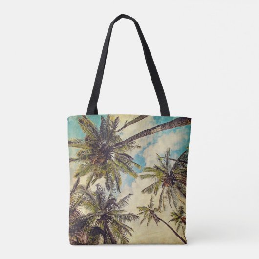 Kauai Island Palms  Blue Hawaii Canvas tas (Achterkant)