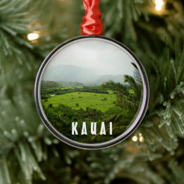 Kauai, Landscape Scene Hawaii Metalen Ornament