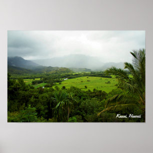 Kauai, Landscape Scene Hawaii Poster
