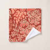 Kauai Morning Hawaiian Floral & Stripe Coordinate (Gant de toilette)