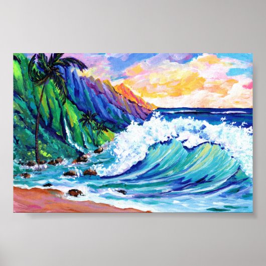 Kauai Na Pali Coast Poster (Voorkant)