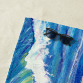 Kauai Na Pali kust met Ocean Wave Beach Towel Strandlaken (In situ)