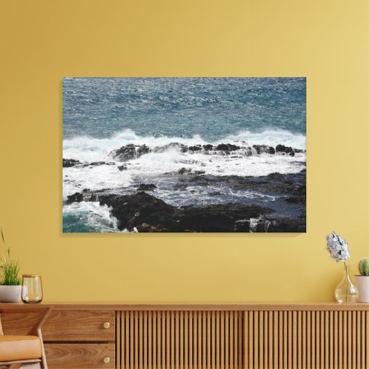 Kauai Ocean Canvas Afdruk (Insitu (Woonkamer))
