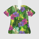 Kauai Oerwoud Hawaiian Hibiscus Aloha Shirt- Multi Ornament (voorkant)