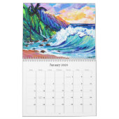 Kauai Paysages et paysages marins Calendrier hawaï (Jan 2026)