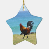 Kauai rooster keramisch ornament (Links)