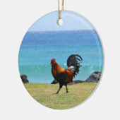 Kauai rooster keramisch ornament (Links)