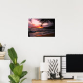 Kauai sunset canvas druk poster (Thuiskantoor)