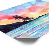 Kauai Sunset Poster (Hoek)