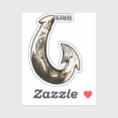 Kauai Tribal Hook Sticker (Vel)