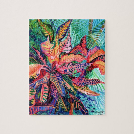 Kauai Tropical Croton Plant Puzzle Legpuzzel (Verticaal)