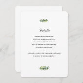 Kauai Wedding Insert Informatiekaartje (Voorkant / Achterkant)