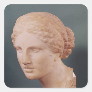 Kauffmann Head, hoofd van Aphrodite Vierkante Sticker